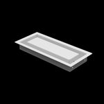 4x10 wall vent cover, three-quarter view