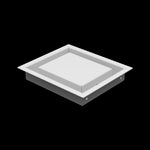 6x7 wall vent cover, three-quarter view
