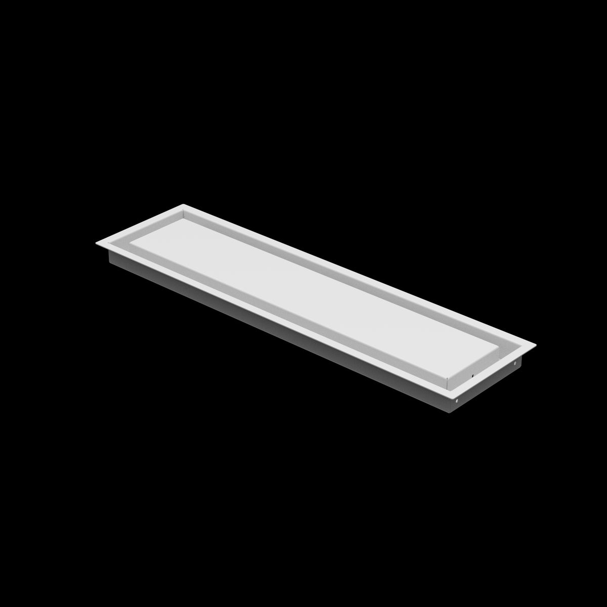 6x24 wall vent cover, three-quarter view