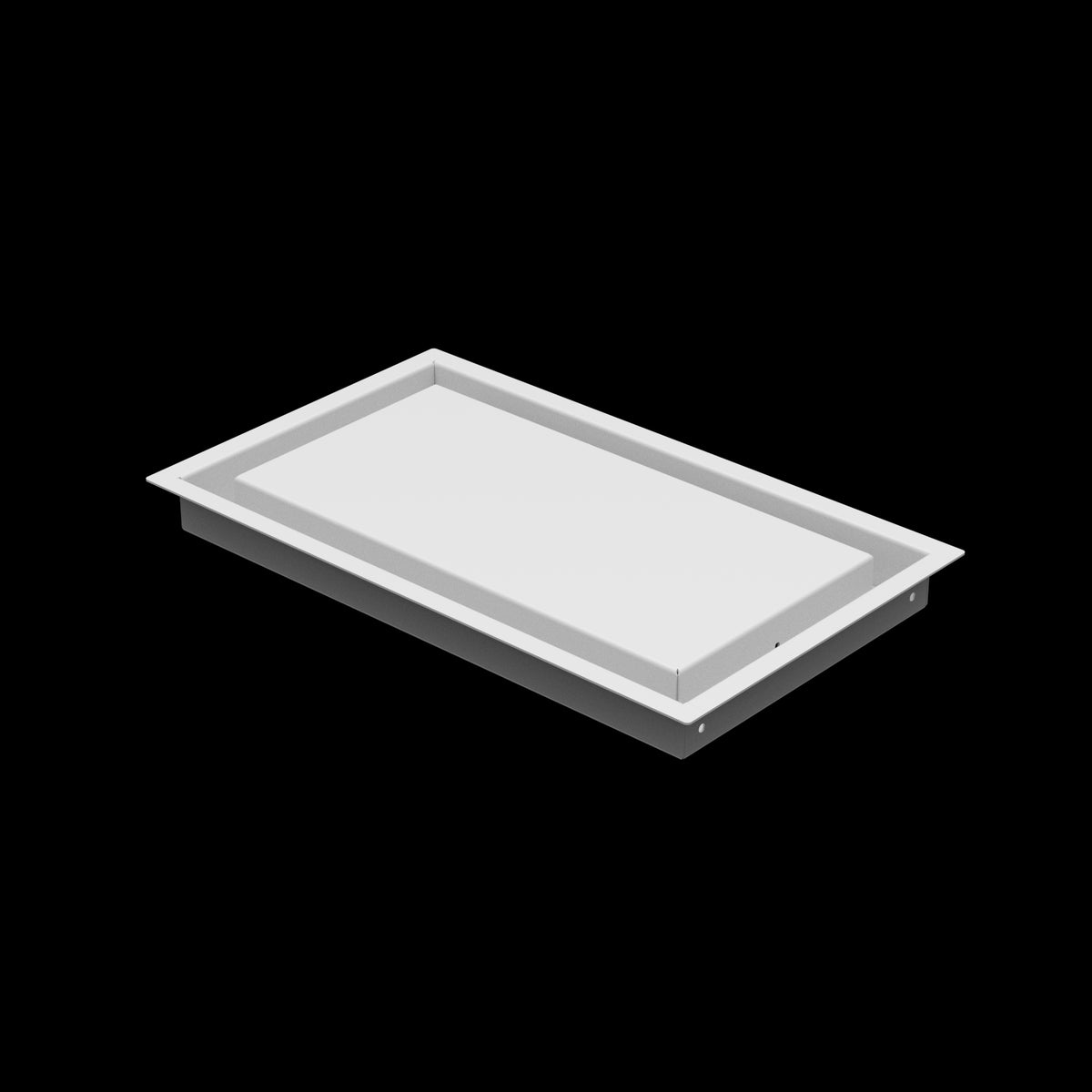 8x14 wall vent cover, three-quarter view