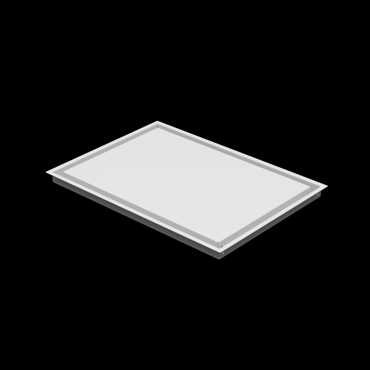 17x24 wall vent cover, three-quarter view