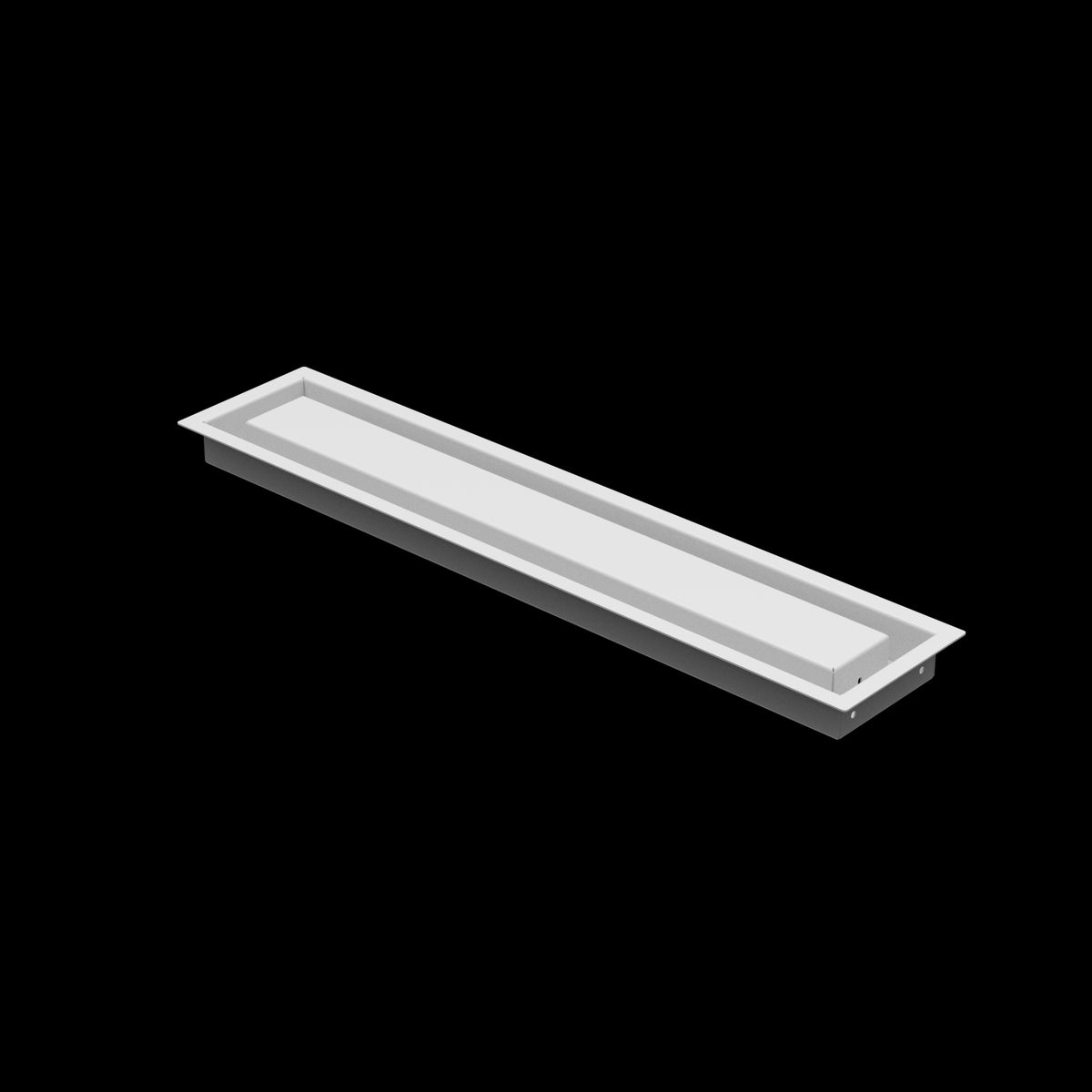 4x22 wall vent cover, three-quarter view
