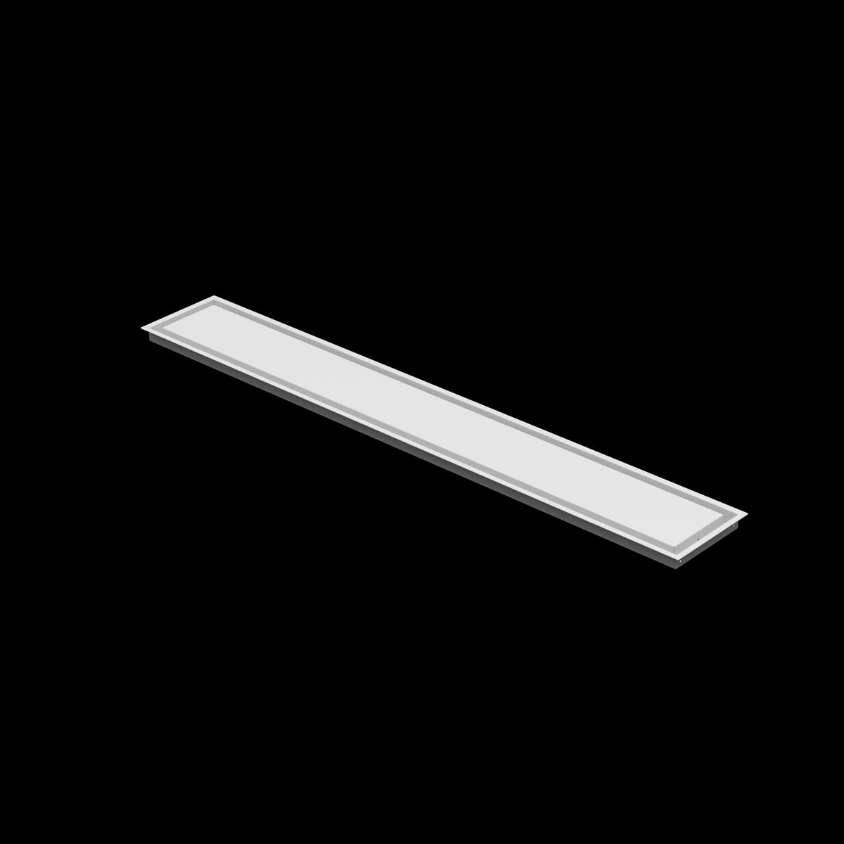 8x57 wall vent cover, three-quarter view