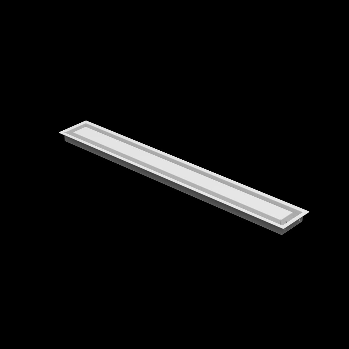 4x35 wall vent cover, three-quarter view