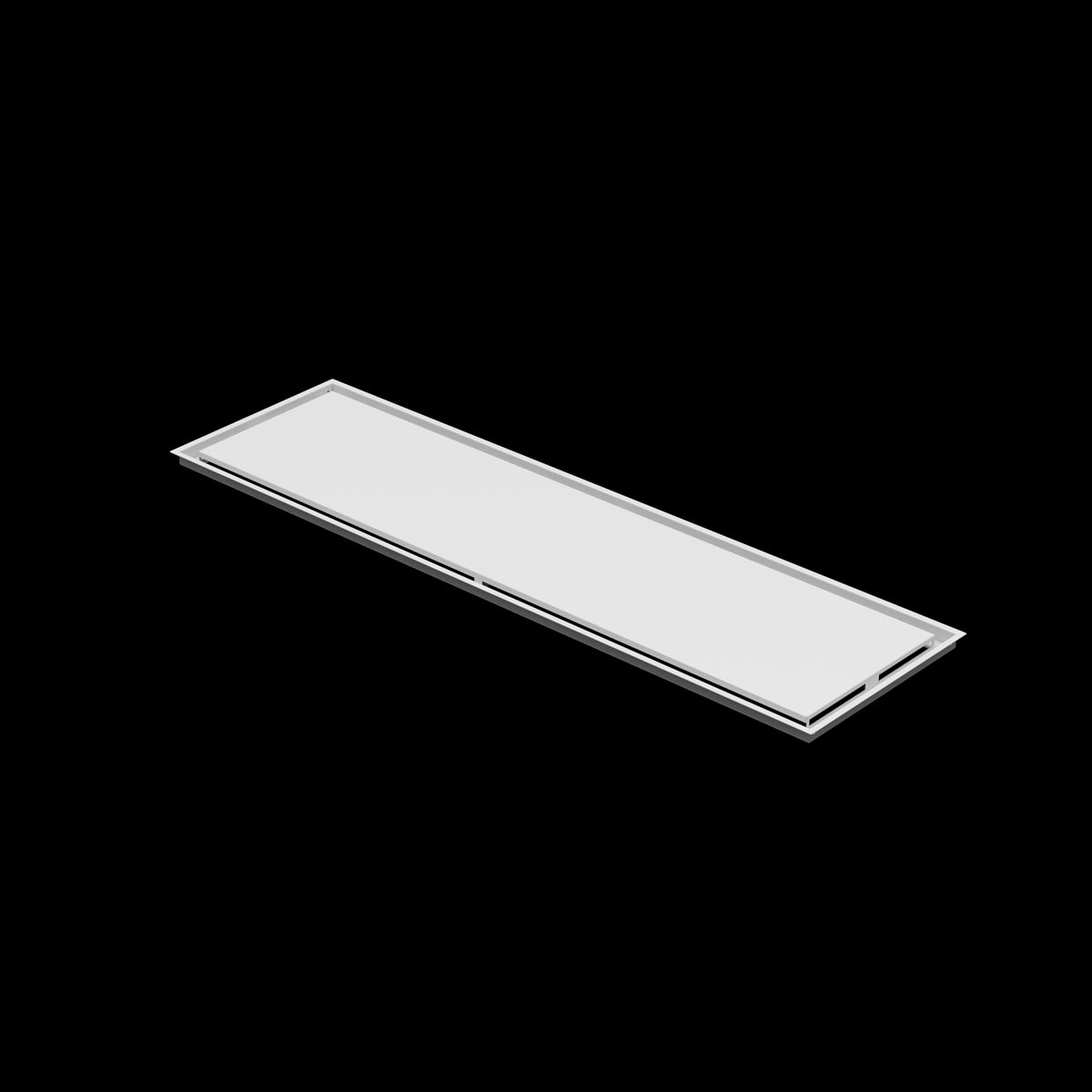 17x62 ceiling vent cover, three-quarter view