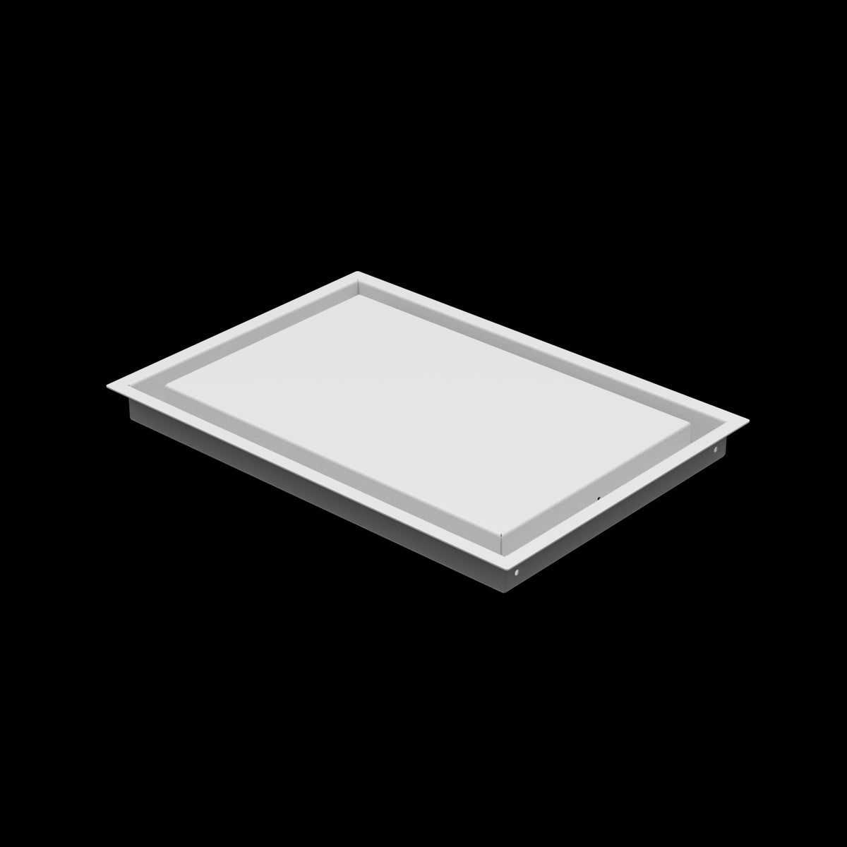 11x16 wall vent cover, three-quarter view