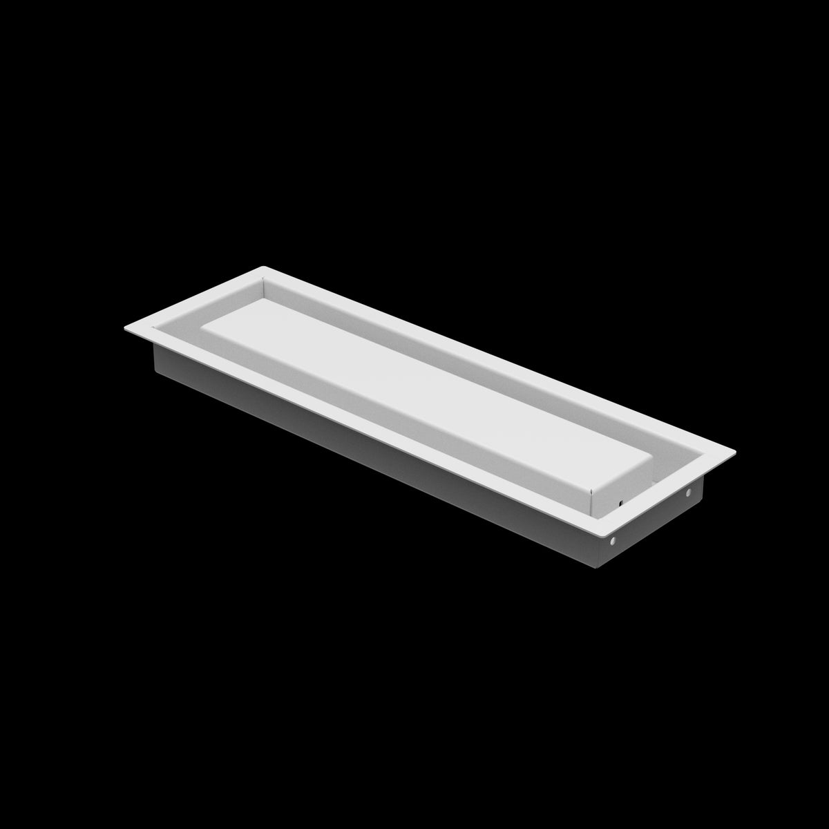 4x14 wall vent cover, three-quarter view