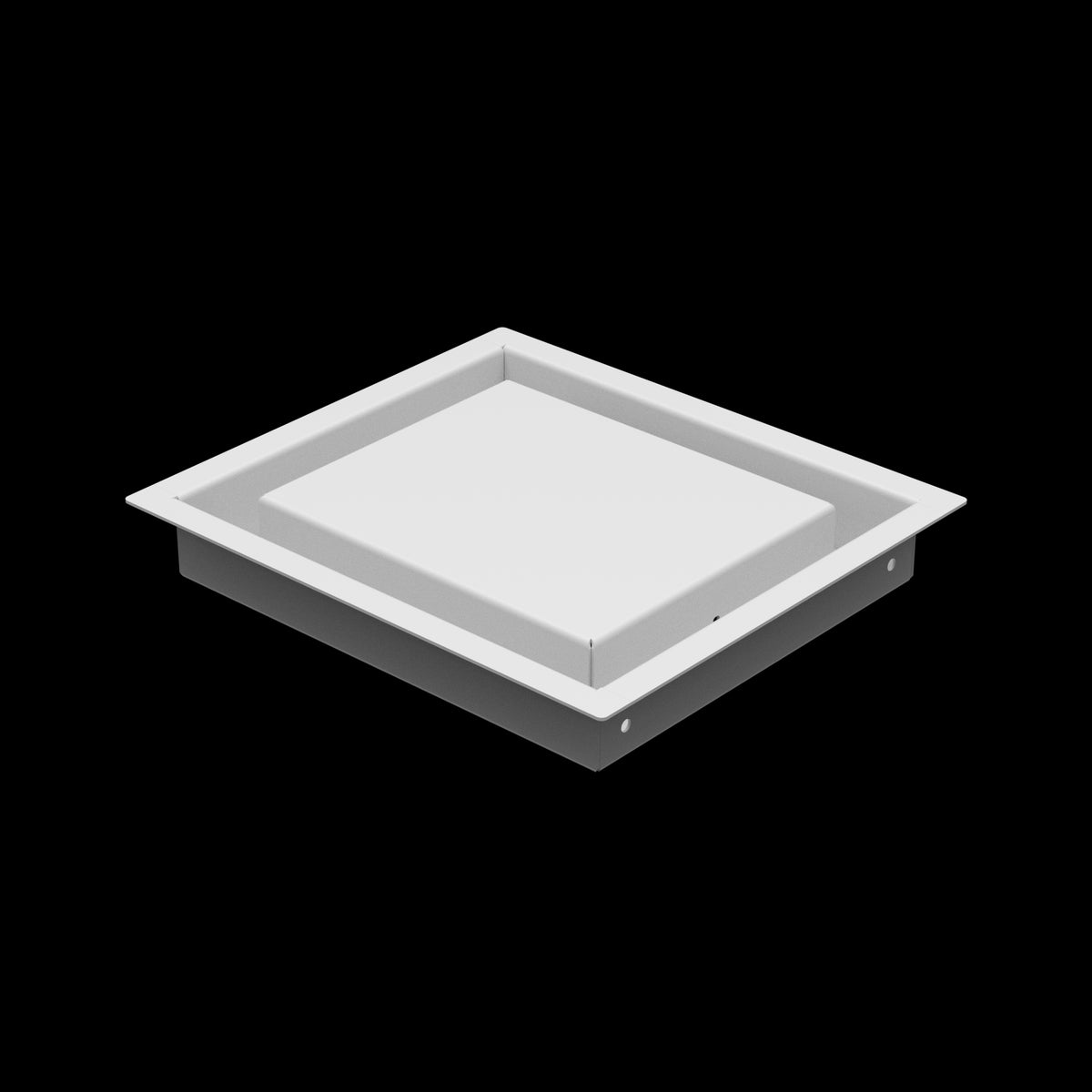 7x8 wall vent cover, three-quarter view
