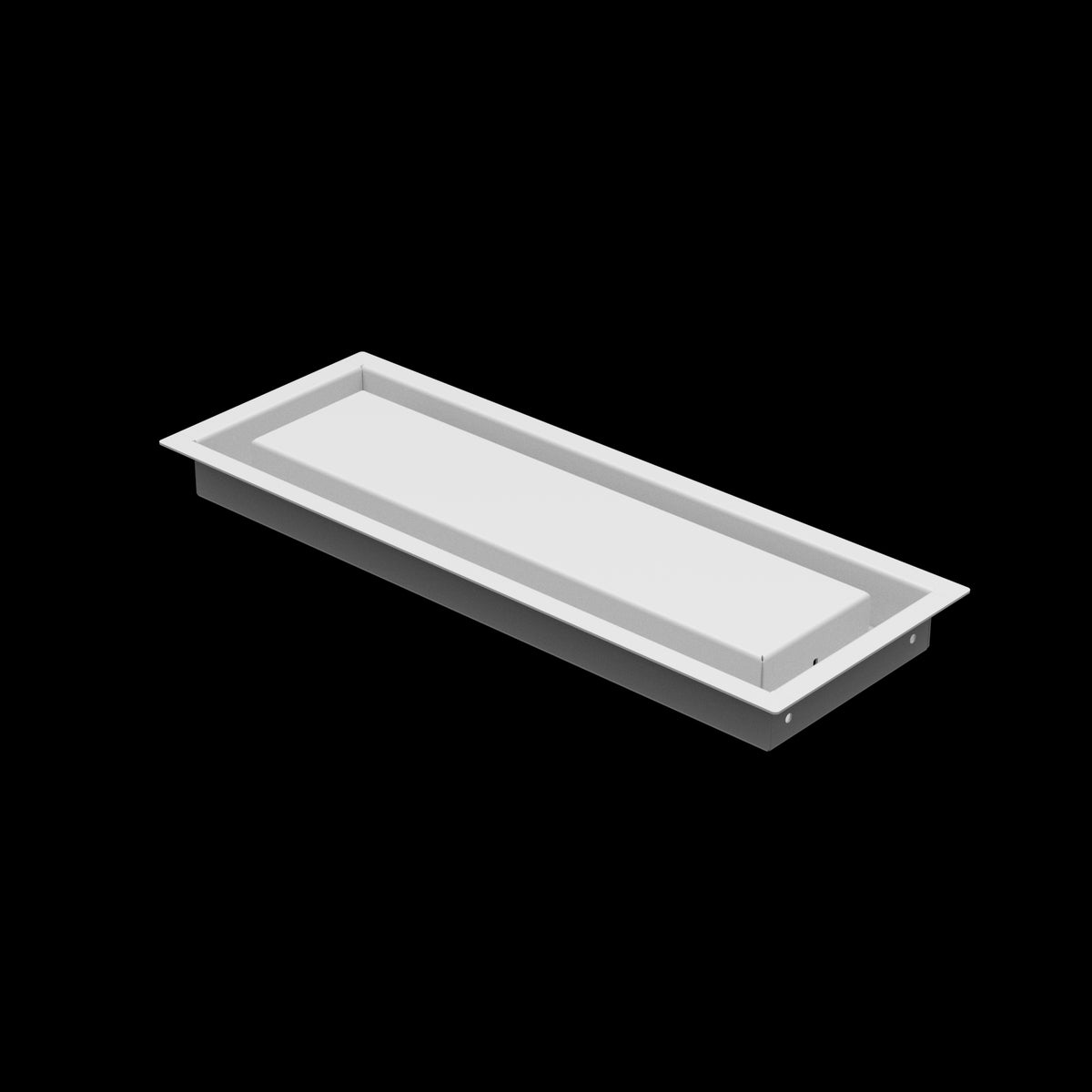 5x15 wall vent cover, three-quarter view
