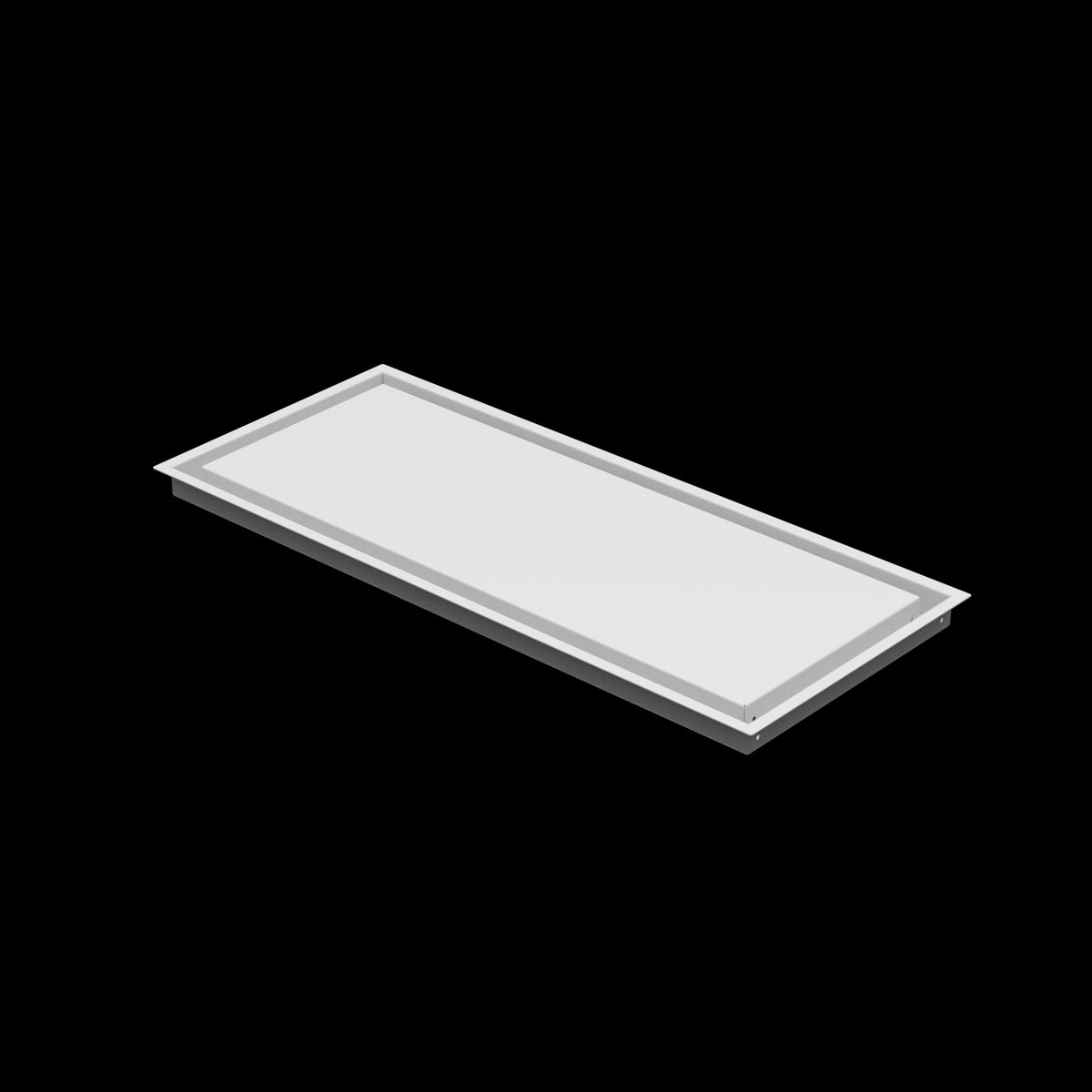 12x29 wall vent cover, three-quarter view
