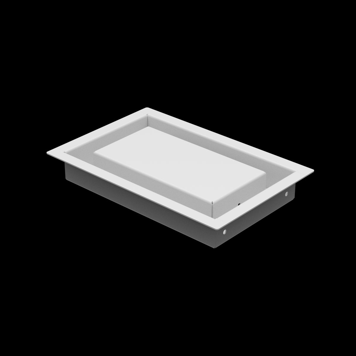 5x8 wall vent cover, three-quarter view