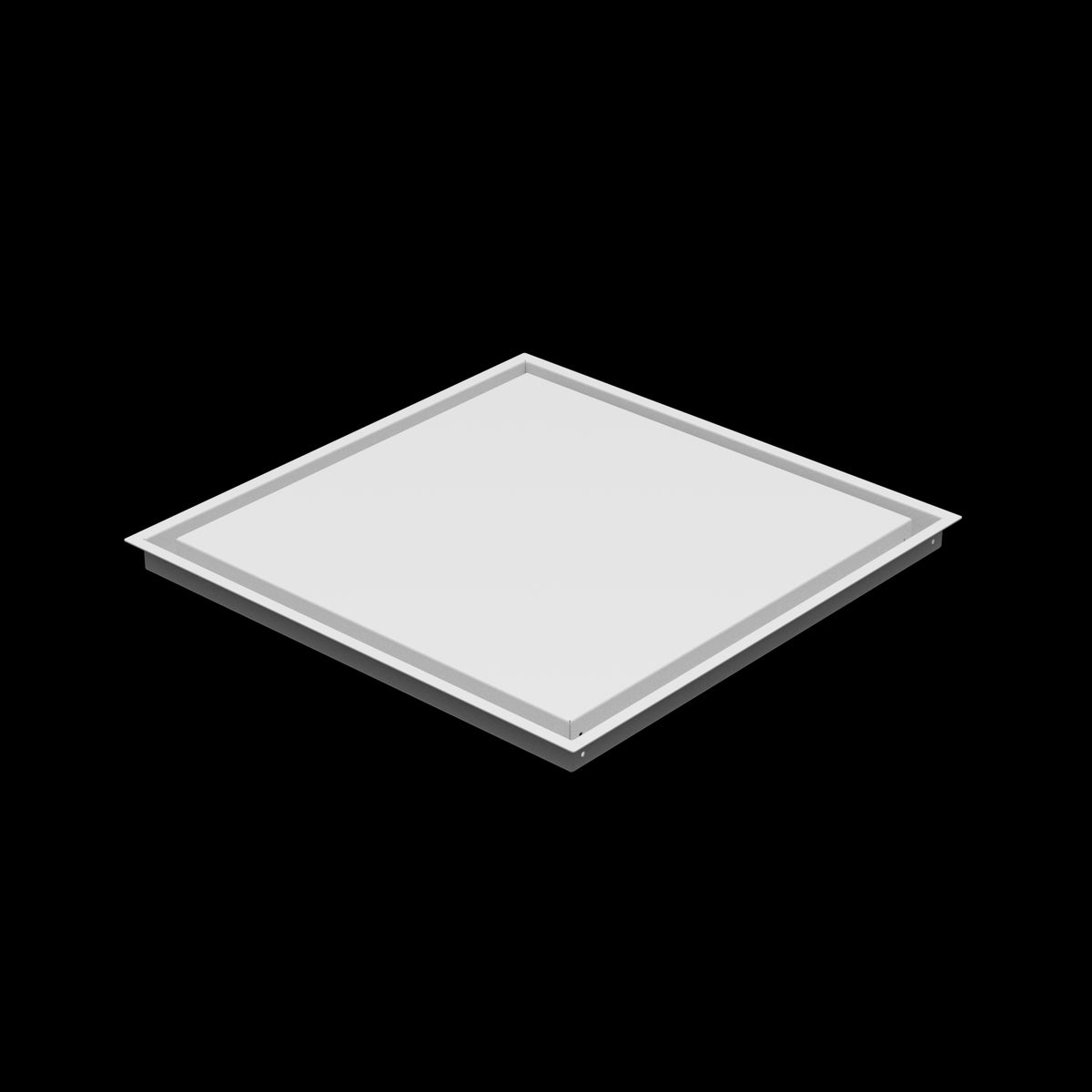 21x21 wall vent cover, three-quarter view