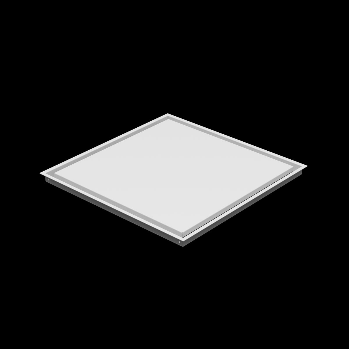 24x24 wall vent cover, three-quarter view