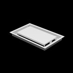 8x13 ceiling vent cover, three-quarter view