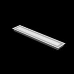 4x25 wall vent cover, three-quarter view
