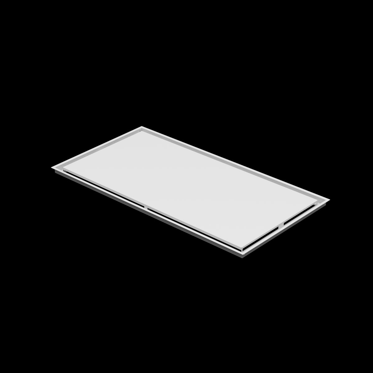 24x46 ceiling vent cover, three-quarter view
