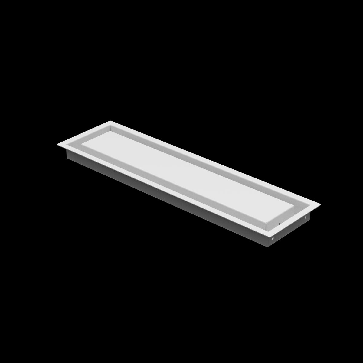 5x20 wall vent cover, three-quarter view
