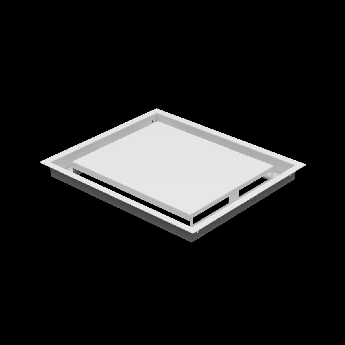 11x13 ceiling vent cover, three-quarter view