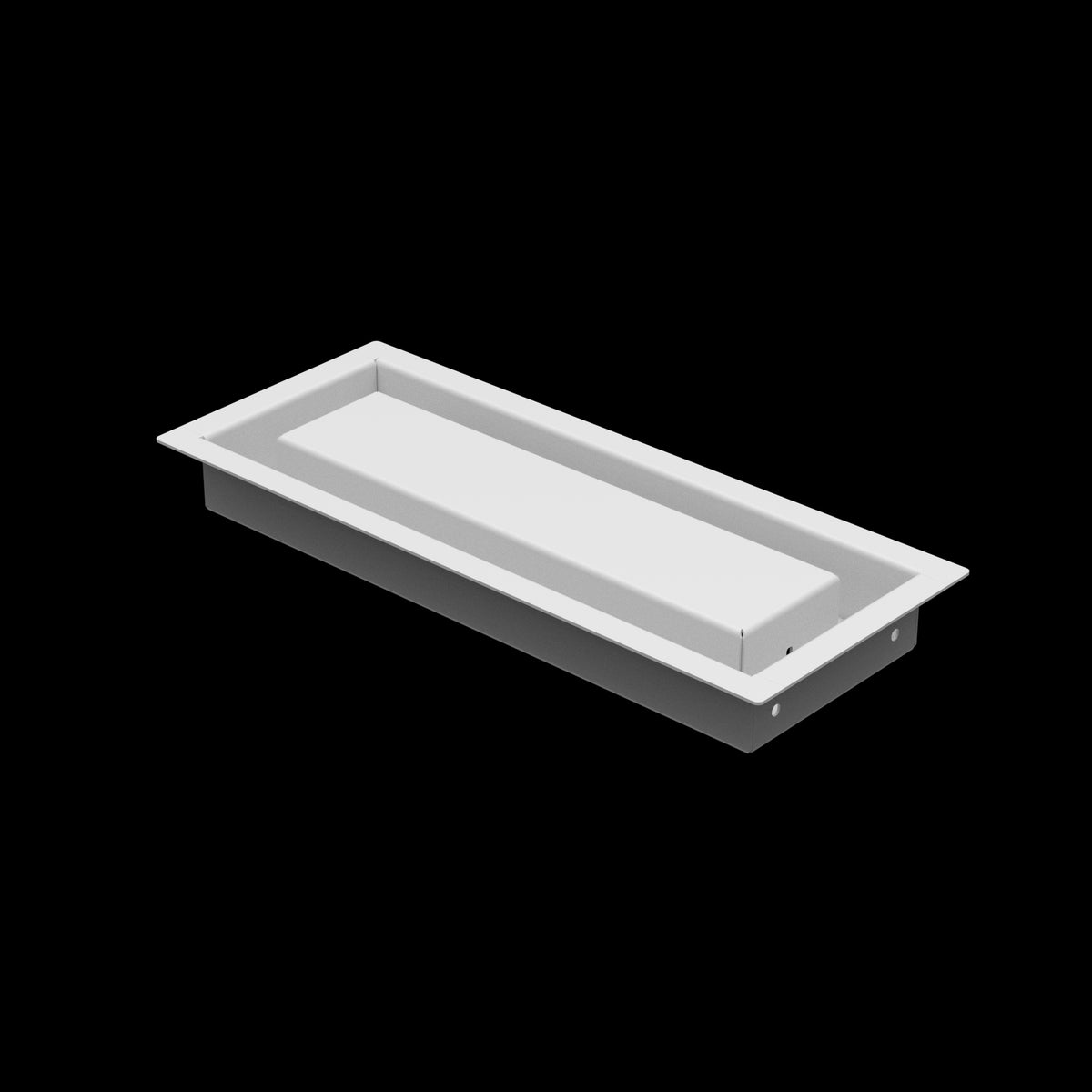 4x11 wall vent cover, three-quarter view