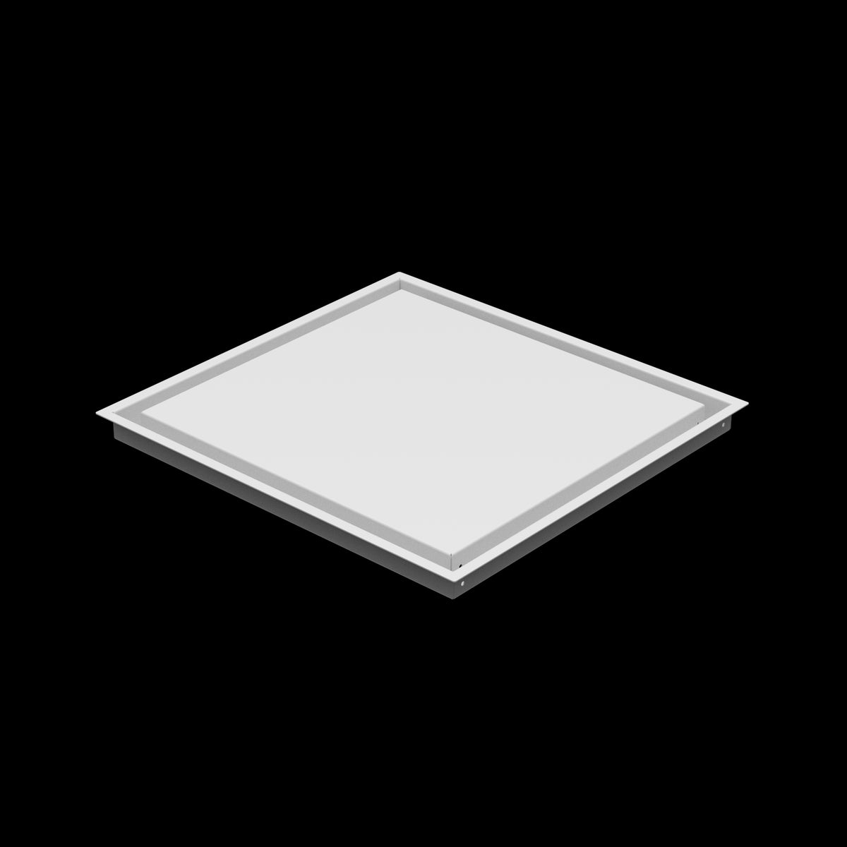18x19 wall vent cover, three-quarter view