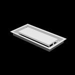 6x13 ceiling vent cover, three-quarter view
