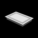 6x9 wall vent cover, three-quarter view