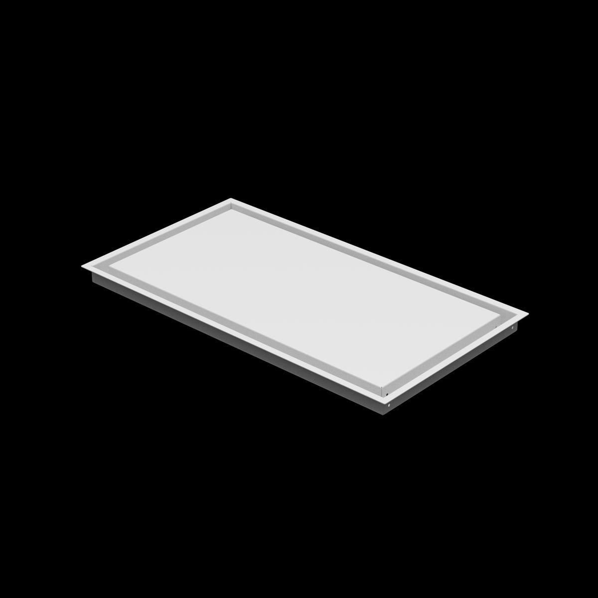 14x26 wall vent cover, three-quarter view