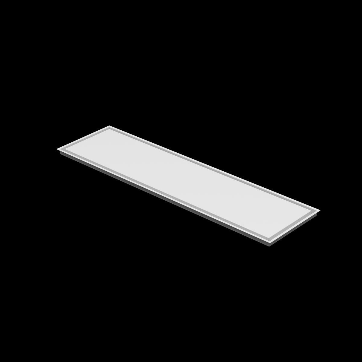 16x60 wall vent cover, three-quarter view
