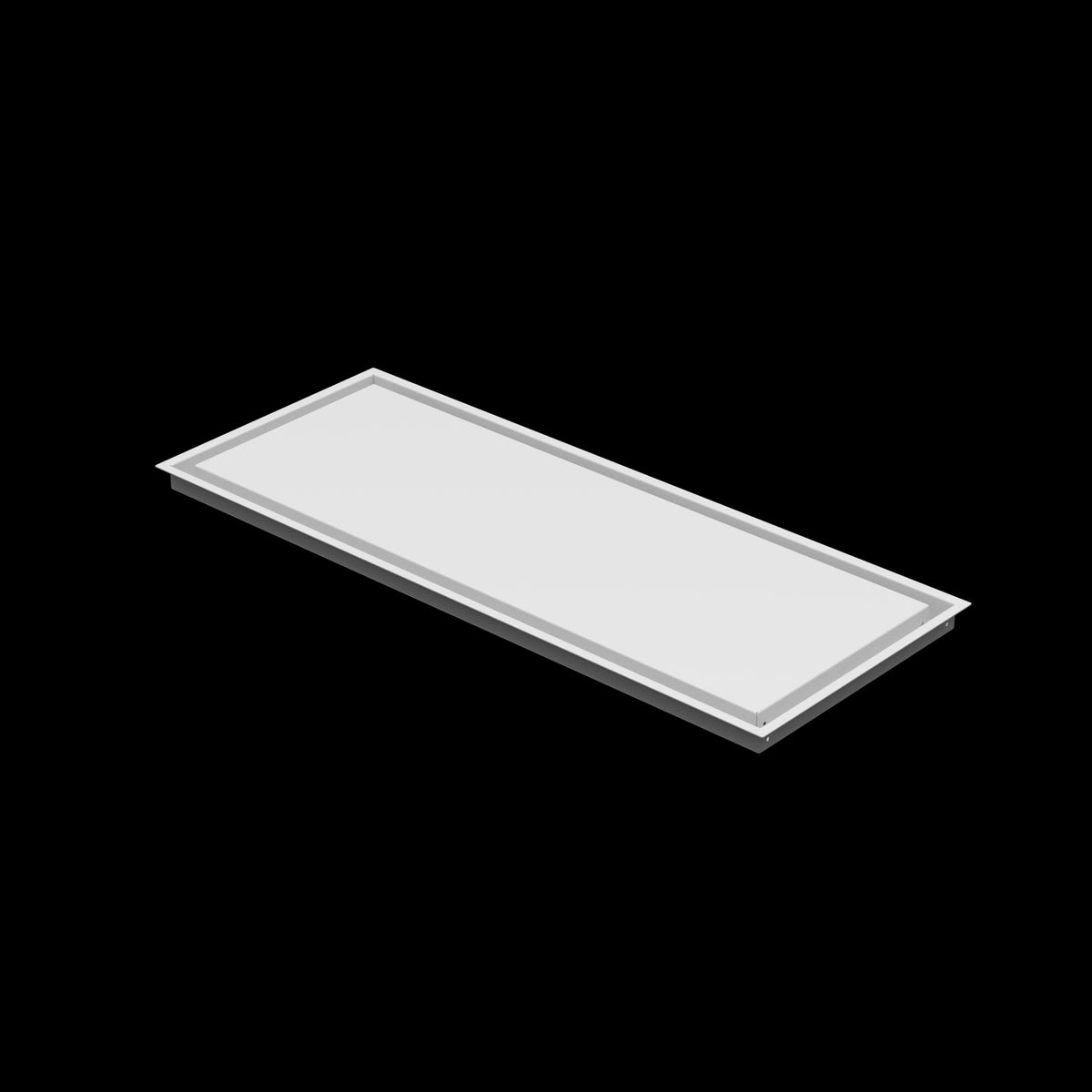 14x36 wall vent cover, three-quarter view