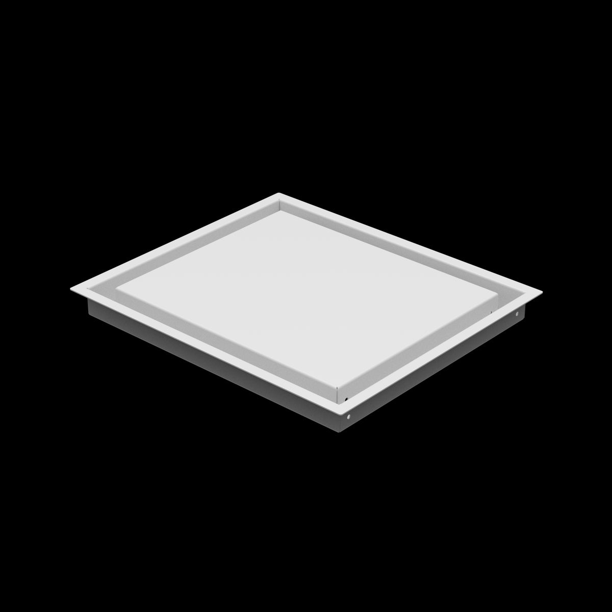 12x14 wall vent cover, three-quarter view