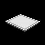 12x14 wall vent cover, three-quarter view