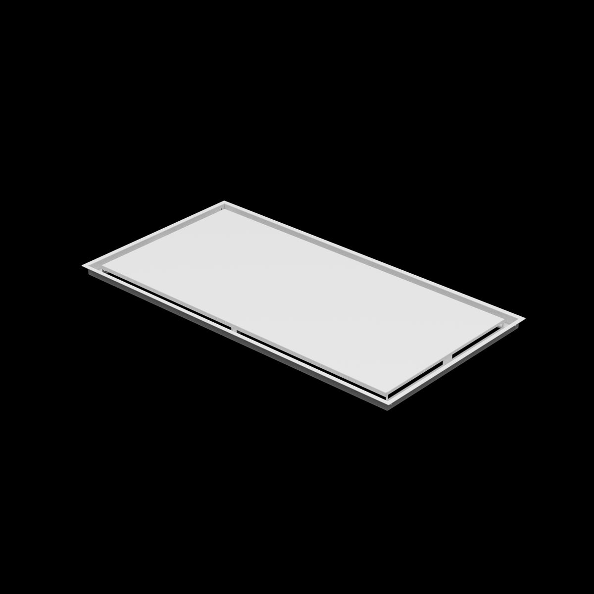 22x43 ceiling vent cover, three-quarter view