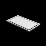 12x22 ceiling vent cover, three-quarter view
