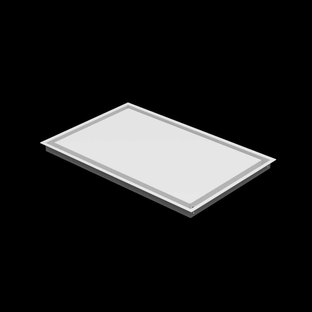 16x25 wall vent cover, three-quarter view
