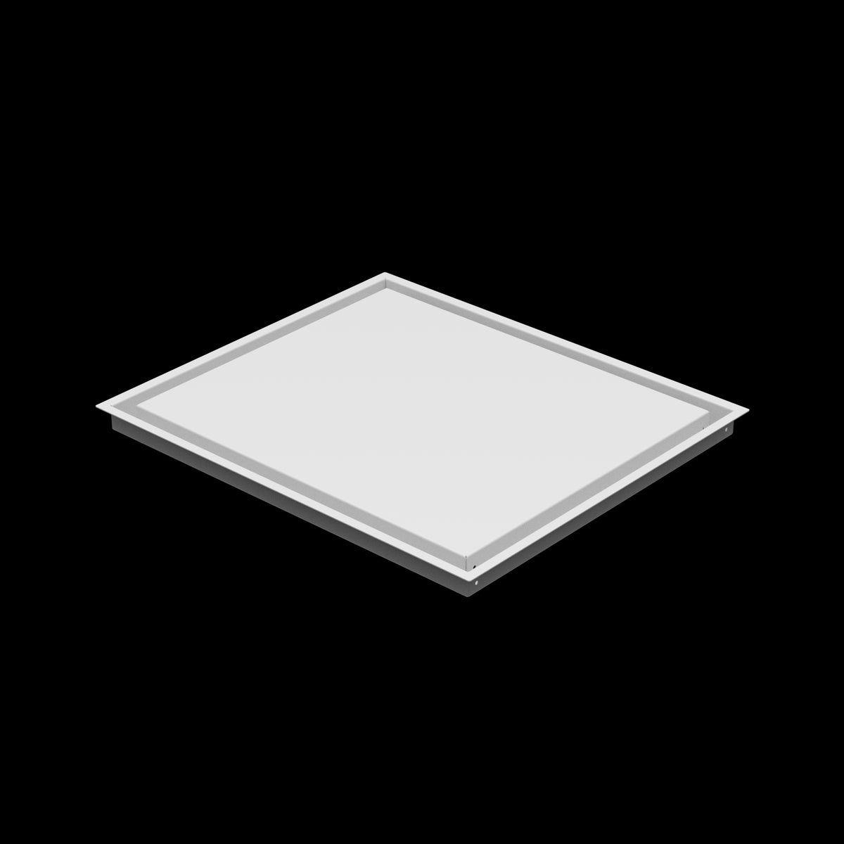 19x22 wall vent cover, three-quarter view
