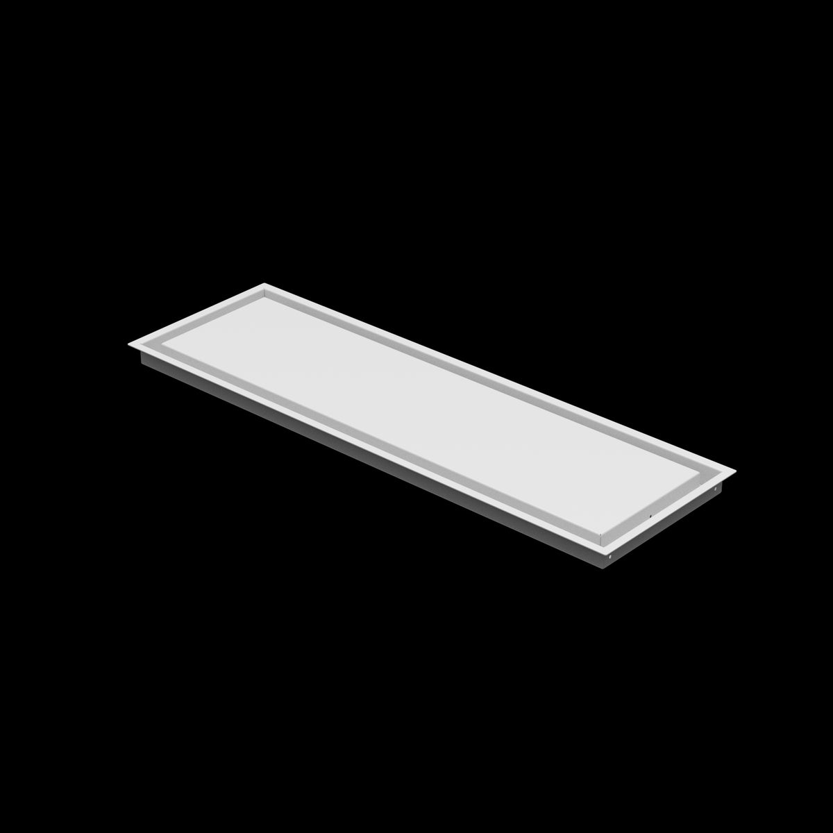 10x33 wall vent cover, three-quarter view