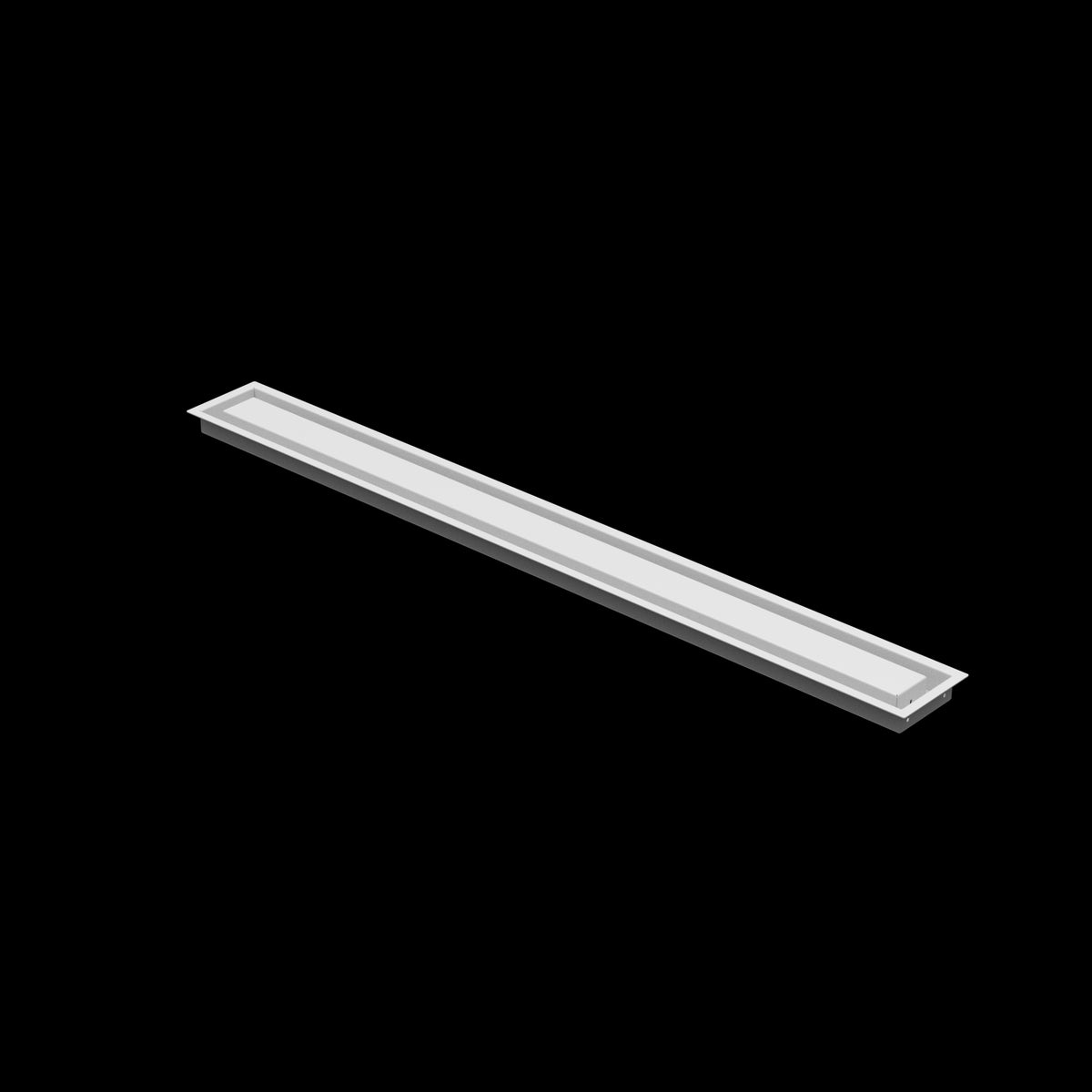 4x45 wall vent cover, three-quarter view