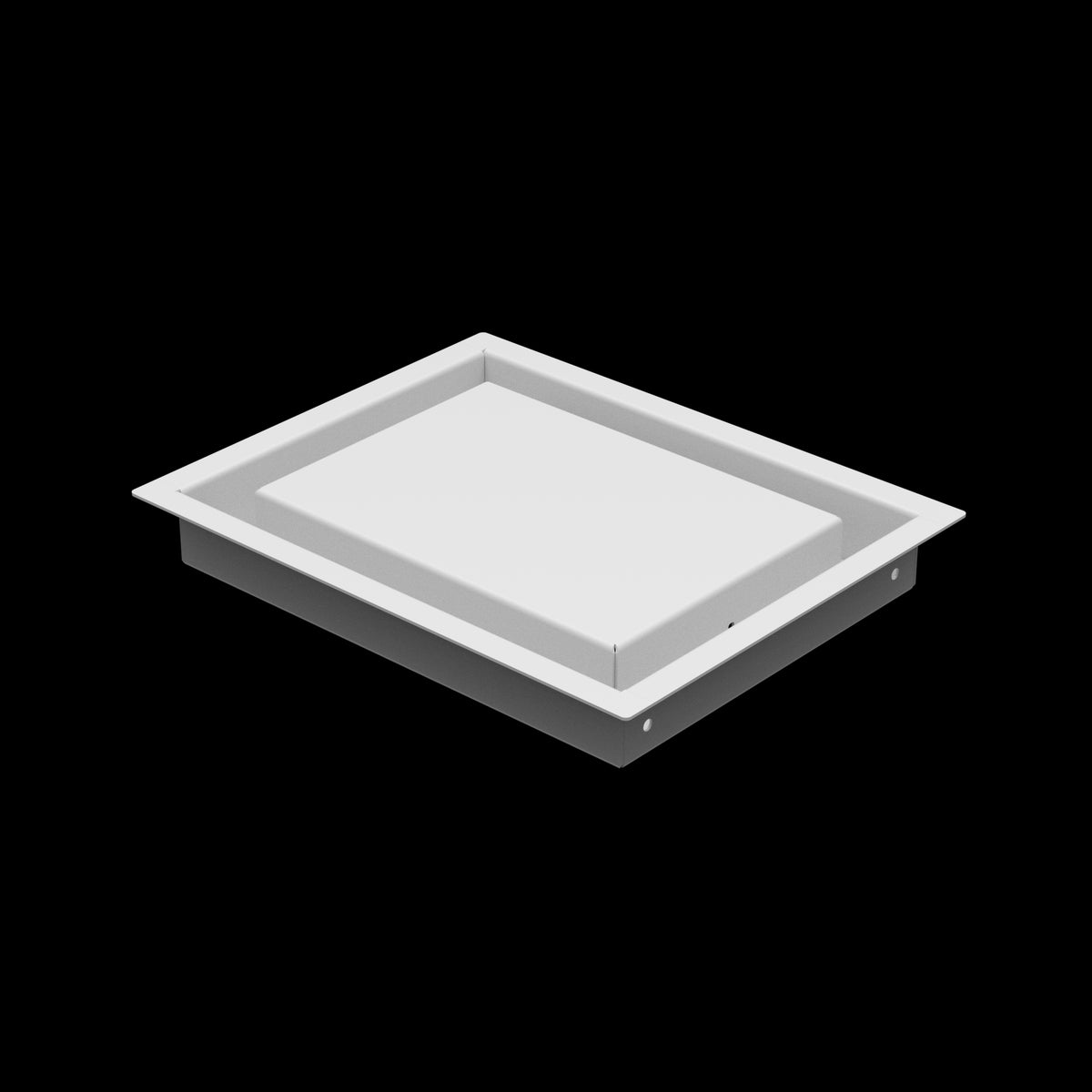 7x9 wall vent cover, three-quarter view