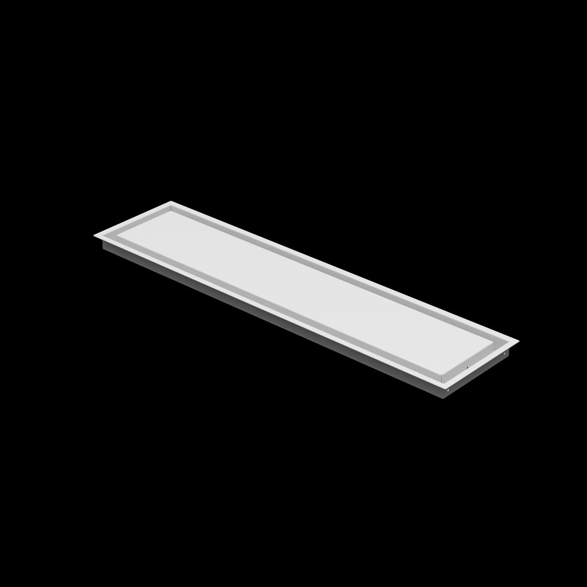 8x35 wall vent cover, three-quarter view