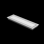 5x19 wall vent cover, three-quarter view