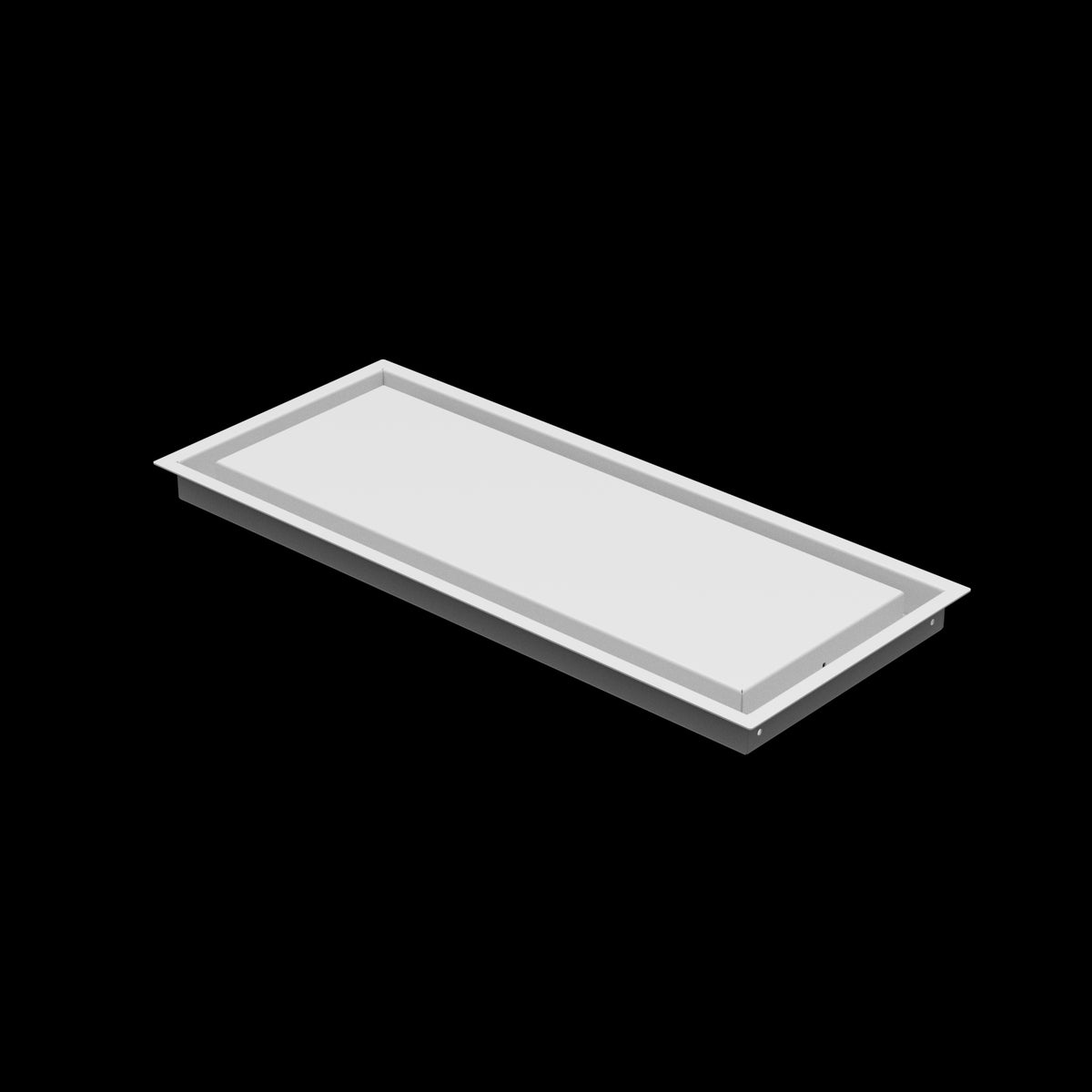 9x22 wall vent cover, three-quarter view