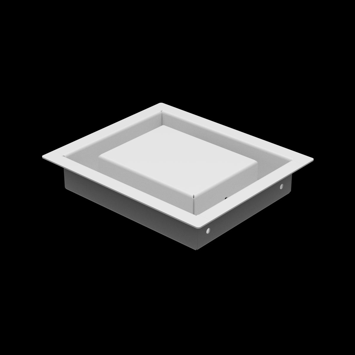 5x6 wall vent cover, three-quarter view