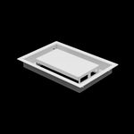 6x9 ceiling vent cover, three-quarter view