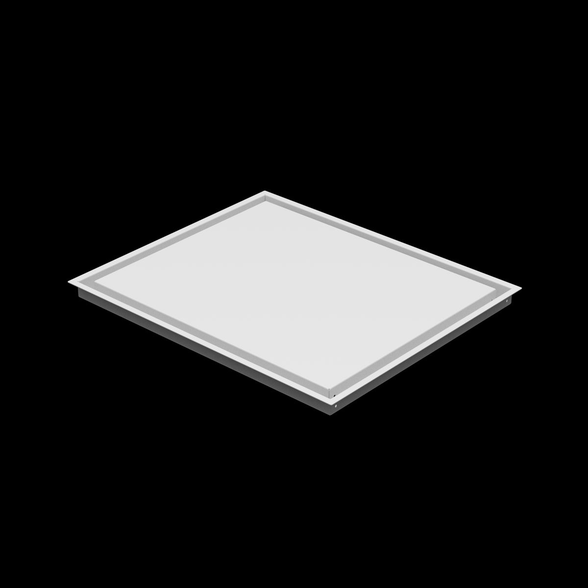 20x24 wall vent cover, three-quarter view