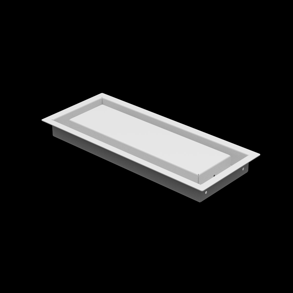 5x13 wall vent cover, three-quarter view