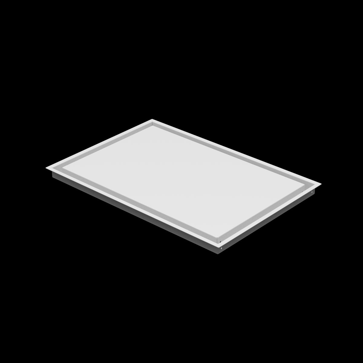 17x25 wall vent cover, three-quarter view