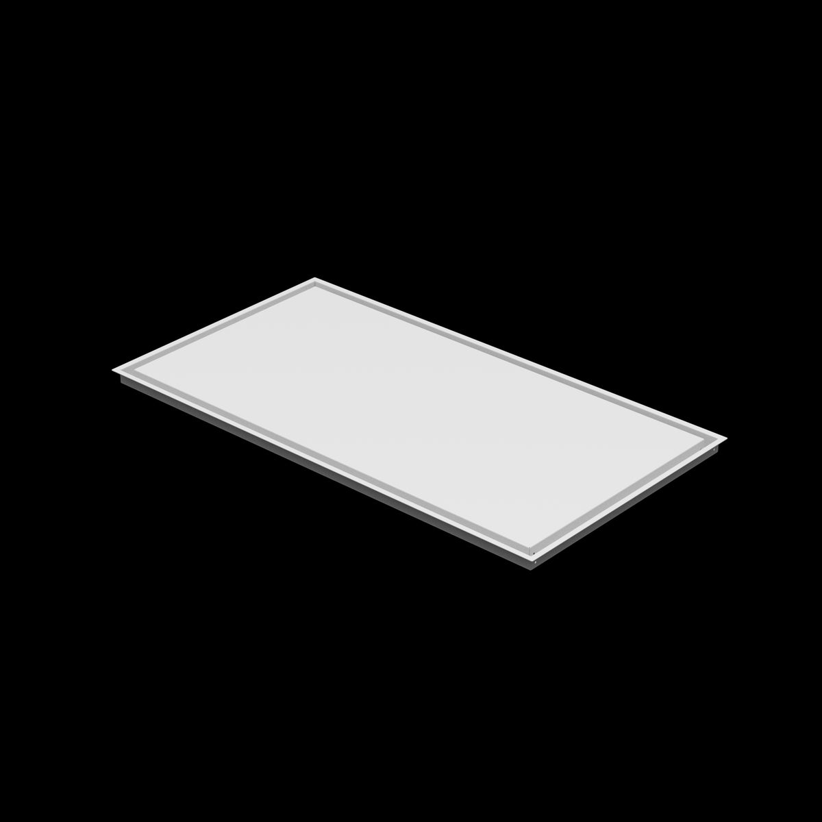 24x45 wall vent cover, three-quarter view