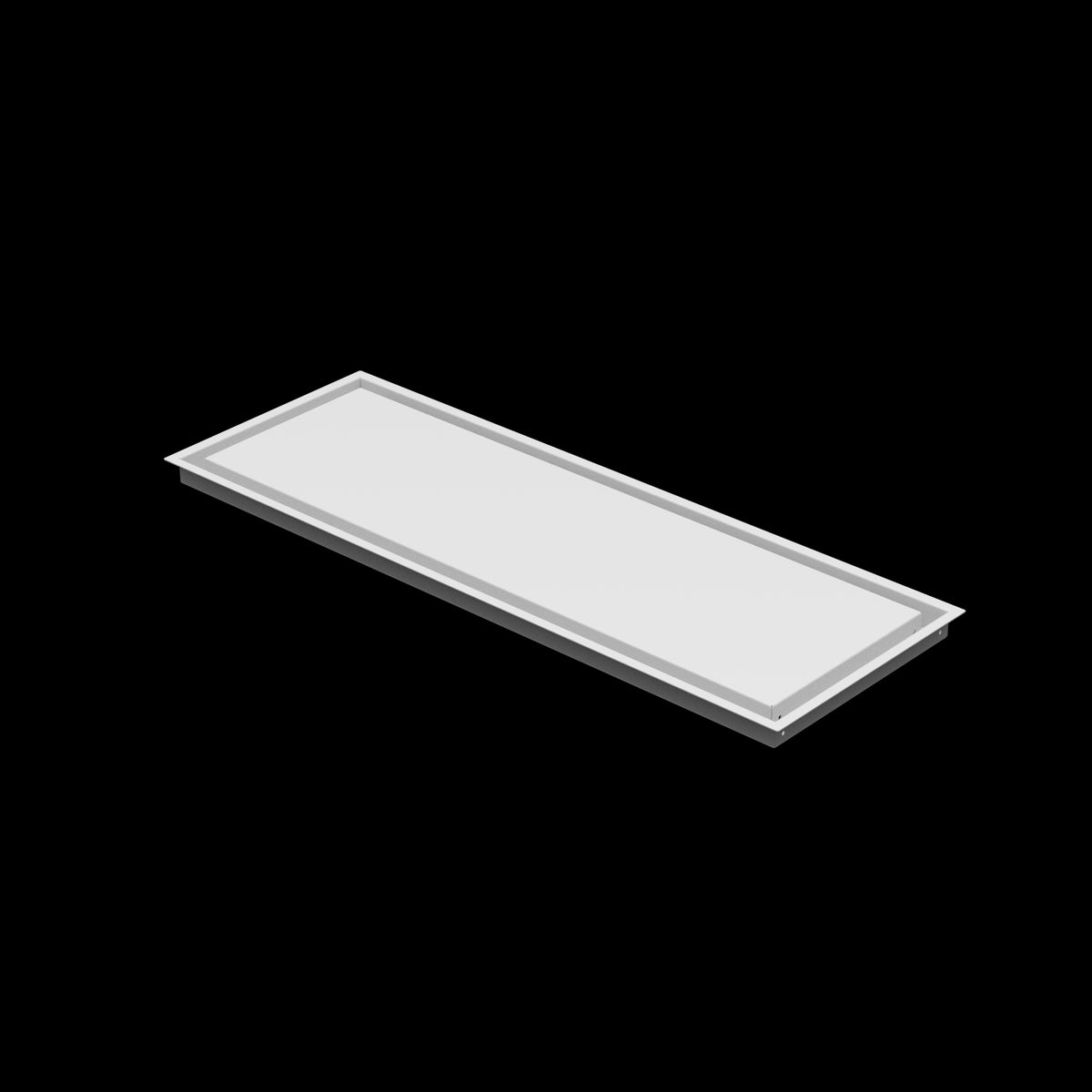 12x35 wall vent cover, three-quarter view