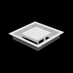 6x6 ceiling vent cover, three-quarter view