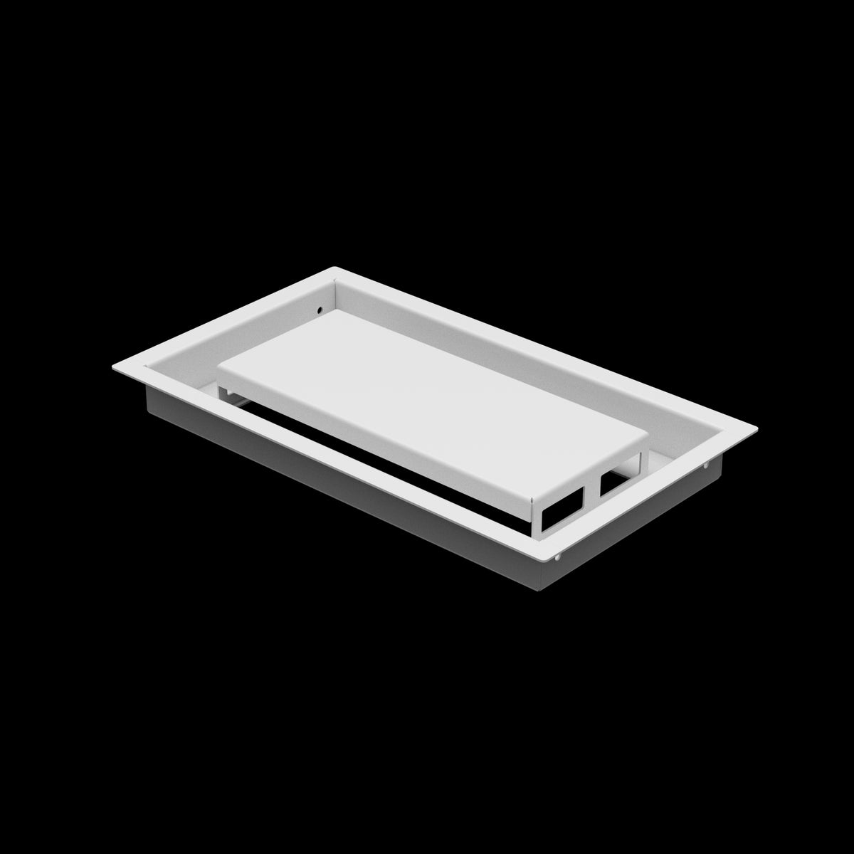 6x11 ceiling vent cover, three-quarter view